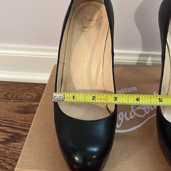 Christian Louboutin Black Bruges Platform Heel size 37 - Picture 12 of 17
